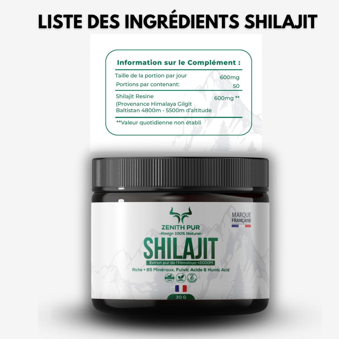 Shilajit ZENITH Pur de lâHimalaya
