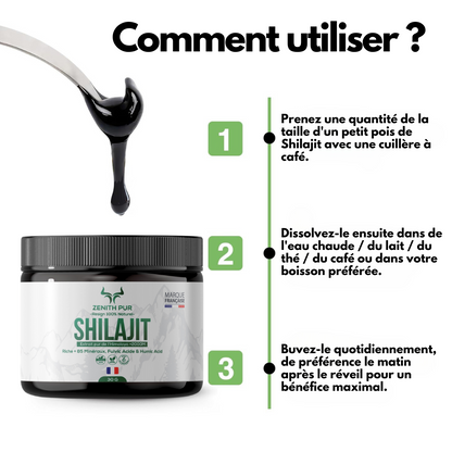 Shilajit ZENITH Pur de l’Himalaya